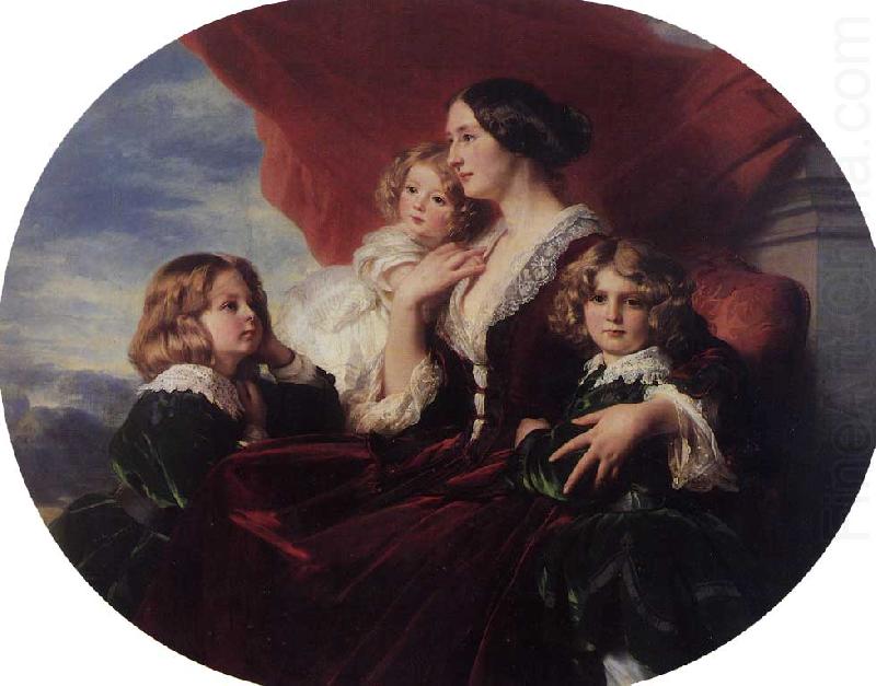 Elzbieta Branicka, Countess Krasinka and her Children, Franz Xaver Winterhalter